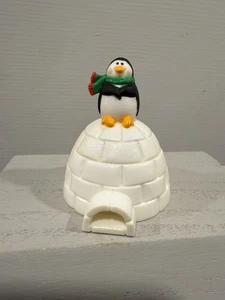 Hallmark Christmas Merry Miniatures 1986 Container Penguin on Igloo  - Picture 1 of 10