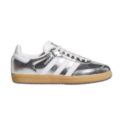 adidas Samba OG Silver Metallic Cloud White KI5718 GS TD New - Image 1 of 4