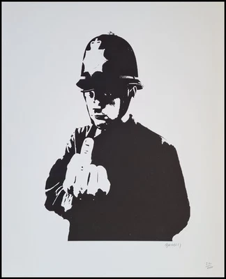 BANKSY * Rude Copper * 50 x 40 cm * Lithografie * Kunstdruck *limitiert # 22/600 - Bild 1 von 4