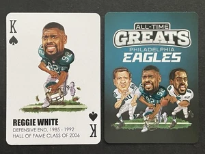 REGGIE WHITE ~ 2025 Philadelphia Eagles All-Time Greats Playing Card ~ K Spades - Picture 1 of 1
