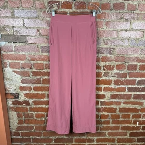 Athleta Pants Womens 0 Pink Wide Leg Pull On Stretch Travel Workwear Casual - Picture 1 of 6
