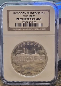 2006-S Old San Franscisco Mint Commemorative Dollar | NGC PF69 Ultra Cameo - Picture 1 of 2