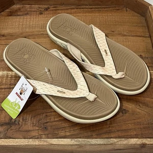 KUAILU Tanga Chanclas Sandalia Mujer 9 Tejido Cuero Tostado Yoga Mat Cómodo Nuevo - Imagen 1 de 6