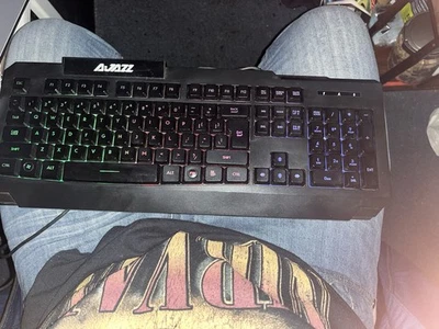 AJAZZ Wired Gaming Keyboard – RGB Backlit – Tested & Working! - Image 1 of 4