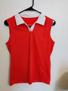 Camisa polo de golf Nike para mujer pequeña ajustada roja Dri-Fit usada - Imagen 1 de 5