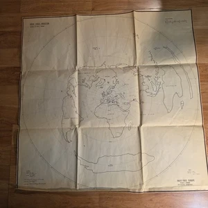 Mapa de proyección del Gran Círculo de Europa libre de radio de colección 1967 Munich - Imagen 1 de 8