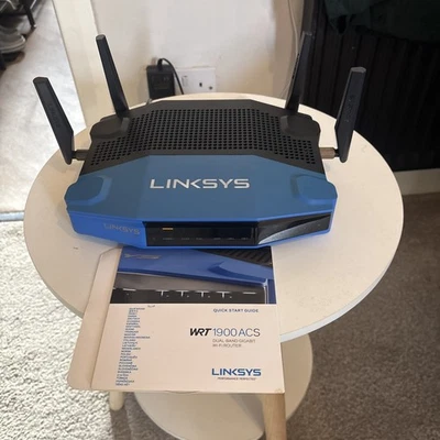 Linksys Wrt1900acs 1300mbps 4 Gigabit Port WiFi Router ddwrt suitable - Image 1 of 4