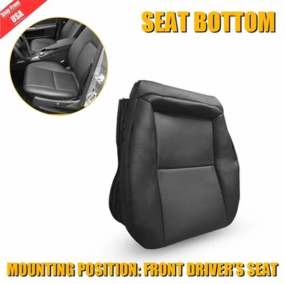2008-2015 for Mercedes Benz C250 C300 C350 Driver Bottom Seat Cover Black 1pc - Image 1 of 4