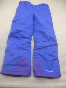 Columbia Talla M Niño Azul Aislado Polainas Omni Tech Bugaboo Esquí Nieve Pantalones 127 - Imagen 1 de 13