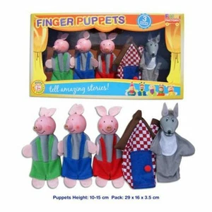 Finger Puppets 3 Little Pigs Story Fun Factory  - Picture 1 of 2