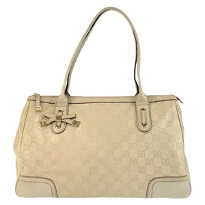 Gucci Guccissima Princy 177052 borsa tote borsa a tracolla beige oro ferramenta pelle - Foto 1 di 10