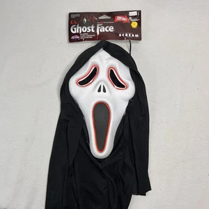 Fun World E.L Ghost Face Scream Light-Up Halloween Mask NWT (Old Stock) - Picture 1 of 6