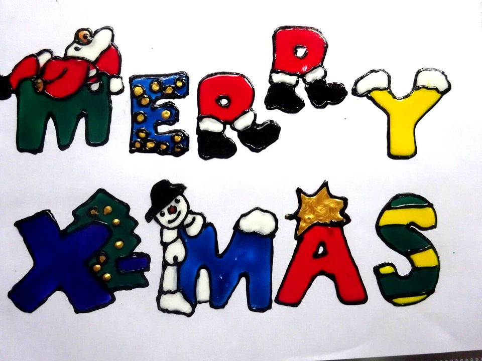 Gabis Window Color Bilder - Deko Weihnachten  - Merry X-Mas - viele Bilder - - Bild 1 von 1