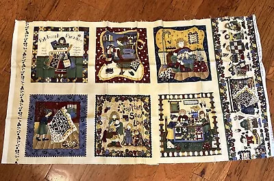 Moda Fabrics Material Girls Material   Sewing Quilt Shop 6 PILLOWS VTG  Strole - Image 1 of 4