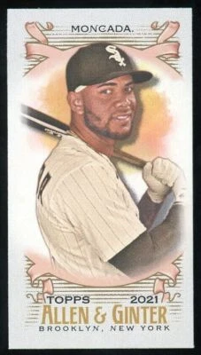 2021 Topps Allen & Ginter Yoan Moncada Mini Insert Chicago White Sox #152 - Image 1 of 2