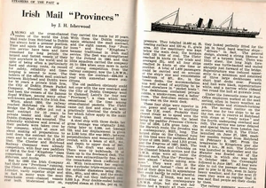 PROVINCES - Irish Mail Liner -  SEA BREEZES magazine REVIEW July 1955 - Imagen 1 de 3