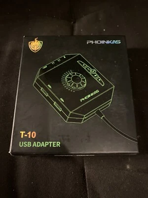 T10 External Sound Card, PHOINIKAS USB Audio Adapter for PC Windows, Mac, Linux - Image 1 of 2