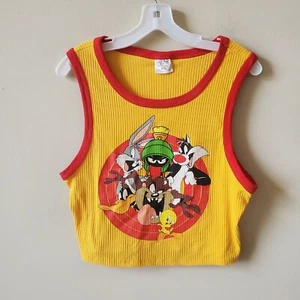 Looney Tunes Junior ärmelloses Top Gr. XXL orange mit rotem Besatz Bugs Bunny Taz - Bild 1 von 3