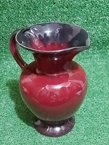 Vintage Scheurich German Jug Pitcher Burgundy Red Glazed Pottery 585/21 - Picture 1 of 9