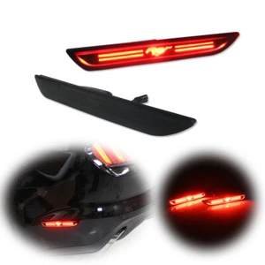 Kit de luces LED marcadoras laterales traseras lentes negras para Ford Mustang 2015-2023 - Imagen 1 de 9