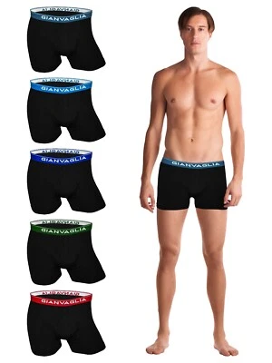 TEXEMP Boxershorts Retroshorts Herren Baumwolle Unterwäsche Unterhosen Schwarz Trunks