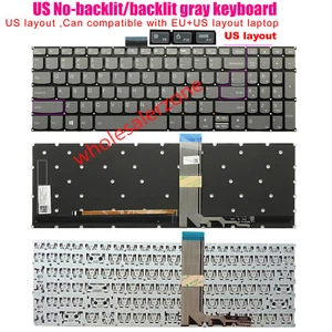 Neu US-Tastatur Hintergrundbeleuchtung/keine Hintergrundbeleuchtung für Lenovo Flex 5-15IIL05 5-15ITL05 5-15ALC05 - Bild 1 von 3