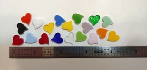 1/2 Zoll Glas vorgefertigte Herzen zum Schmelzen & Mosaik - Coe 96 - Buntglas - Schmelzbar - Bild 1 von 58