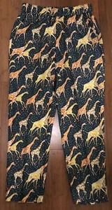 J. Crew collection pants silk giraffe Novelty print pull on cropped 4 animal - Picture 1 of 16