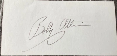 BOBBY ALLISON Personally Autographed Signed NASCAR Card RACING FreeShip - Image 1 of 2