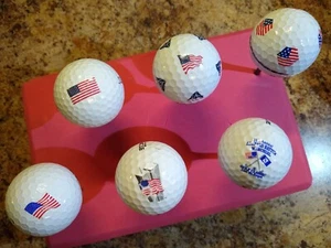6 patriotische Themen Golfbälle inkl. Zwillingstürme, 9/11 Memorial Turnier, gebraucht - Bild 1 von 4