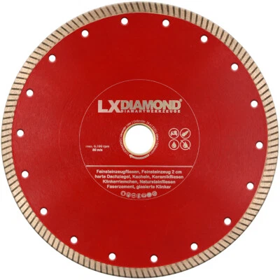 LXDIAMOND Diamant-Trennscheibe 115 - 350mm Feinsteinzeug 2-3cm Terrassenplatten - Bild 1 von 4