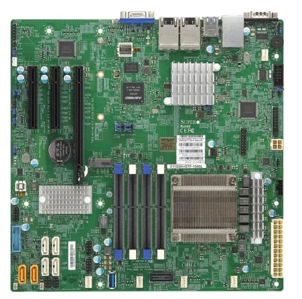 Supermicro MBD-X11SSH-GTF-1585 Motherboard w Intel Xeon E3-1585L v5 NEW IN STOCK - Image 1 of 1