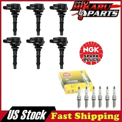 6x NGK IRIDIUM Spark Plug Kits & 6x Ignition Coil for Mercedes-Benz CL550 ML550 - Image 1 of 4