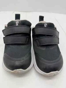 Nike Star Baby-Toddler Girls Sneakers Size 6 BLK/PINK  HOOK / LOOP PRE-OWNED - Picture 1 of 5