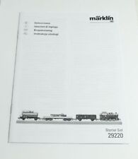 Märklin 29220 H0 Istruzioni Manuale di Istruzioni Starter Set