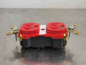 SURPLUS NEW PASS & SEYMOUR PT8300-RED 20A 125V PlugTail Duplex Receptacle (Box - Picture 1 of 4