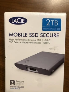 LaCie 2TB, External, 2.5 inch (3EAAP9570) Solid State Drive (NIB) - Picture 1 of 6