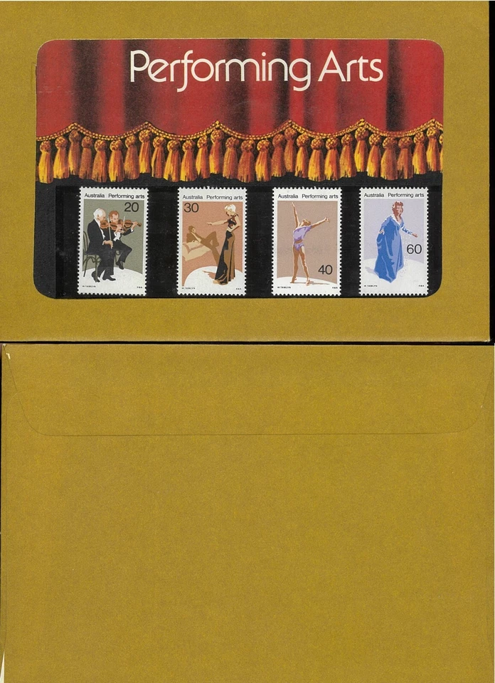 1977 Australia Performing Arts Last Post Office Pack [20c/30c/30c/60c] Stamps - Image 1 of 1