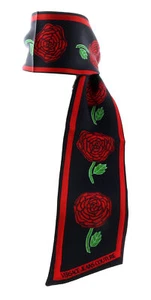 Bufanda delgada Versace Jeans Couture negro/chile firma estampado rosado - Imagen 1 de 4