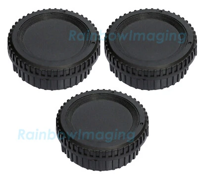 (3 Pcs) Rear Lens Covers Camera Body Caps Nikon DSLR D5 D4S D4 Df D850 D810