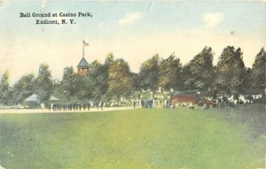 c.1910 Baseball Ground at Casino Park Endicott NY post card Broome county - Picture 1 of 2
