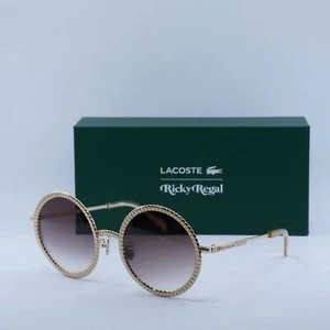 LACOSTE L252S Ricky Regal 710 Medium Gold/Smoke Gradient 58-21-140 Sunglasses... - Picture 1 of 6