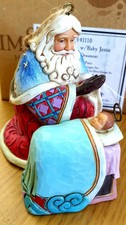 Enesco Jim Shore designs Santa e baby Jesus - Babbo Natale e Gesù bambino
