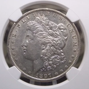 1897 "O" Morgan SILVER Dollar $1 NGC AU55 #017 About Uncirculated ECC&C, Inc. - Picture 1 of 5