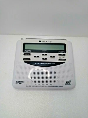 Midland Weather Radio WR-120EZ Public Alert NOAA Emergency Storm Alert Hazards - Image 1 of 4