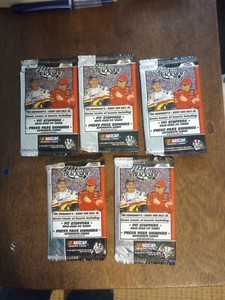 2002 Press Pass Trackside Nascar Racing Trading Card Lot Of 5 Packs New Sealed