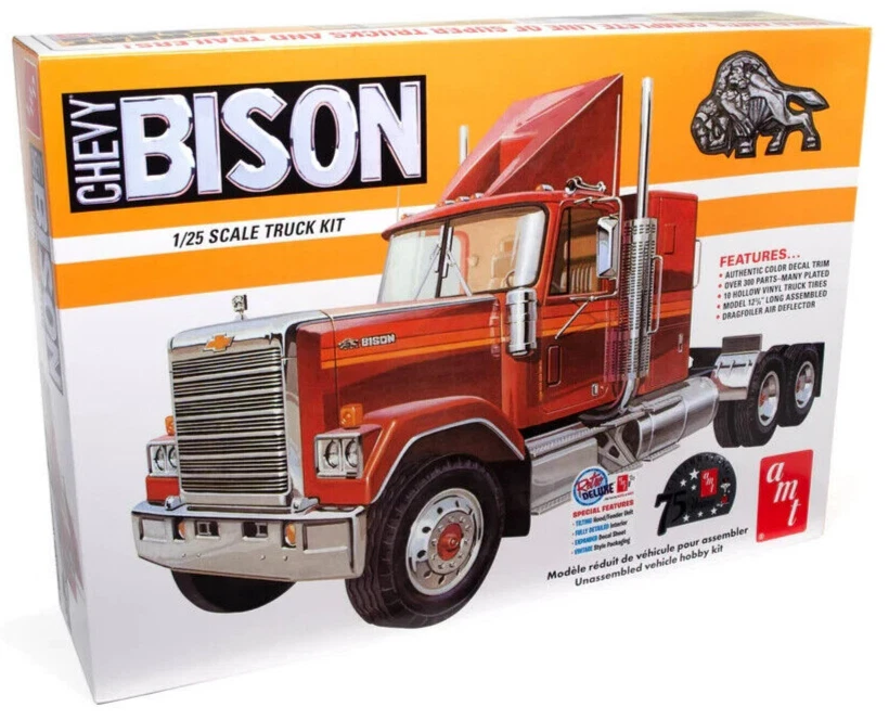 1:25 AMT Chevy BISON Semi Truck *PLASTIC MODEL KIT* SEALED - Image 1 of 1