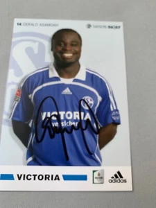 Tarjeta de autógrafo firmada por GERALD ASAMOAH Schalke 04 2006/07 10x15 autógrafo - Imagen 1 de 1