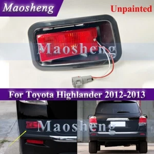 Unpainted Left Side Rear Bumper Fog Lamp Light For Toyota Highlander 2012-2013 - Picture 1 of 9