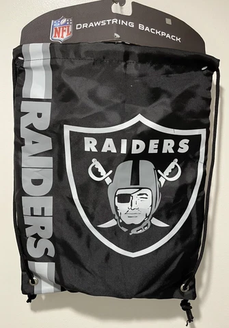 Forever Collectibles NFL.com Oakland Raiders-Drawstring Bag-Backpack-Gym Bag Cover